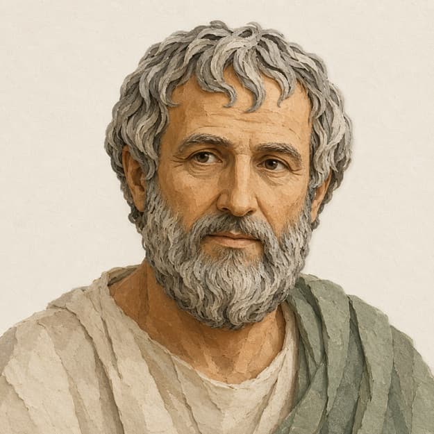Editorial portrait of Aristotle