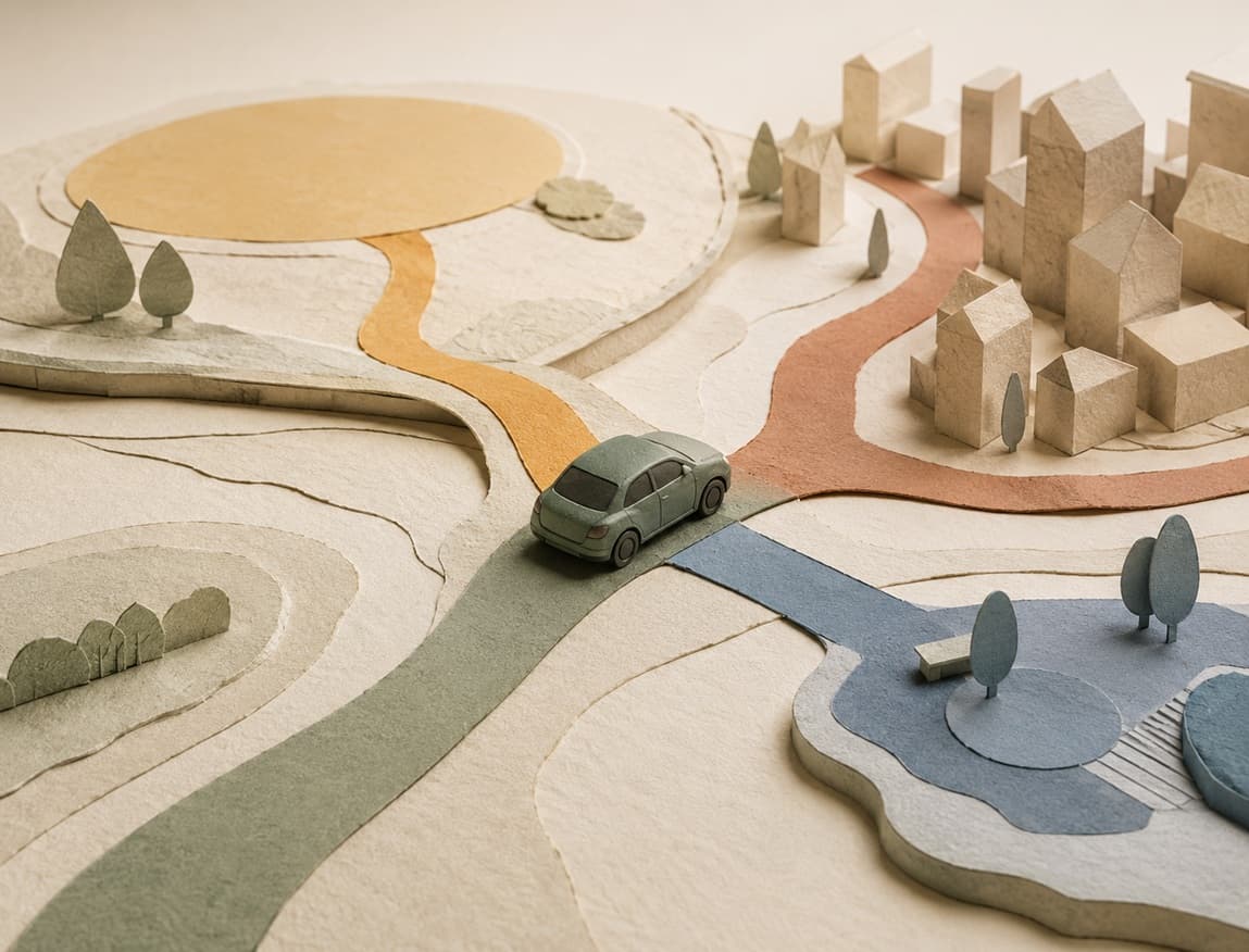 Editorial still life of The Philosophy of a Car